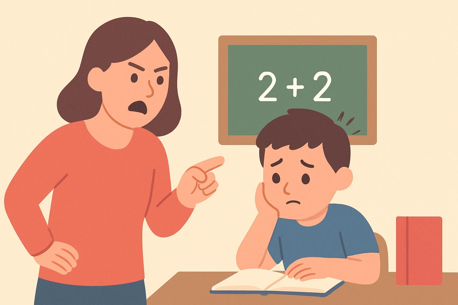 Почему родители срываются на ребёнка из-за школы и как этого избежать