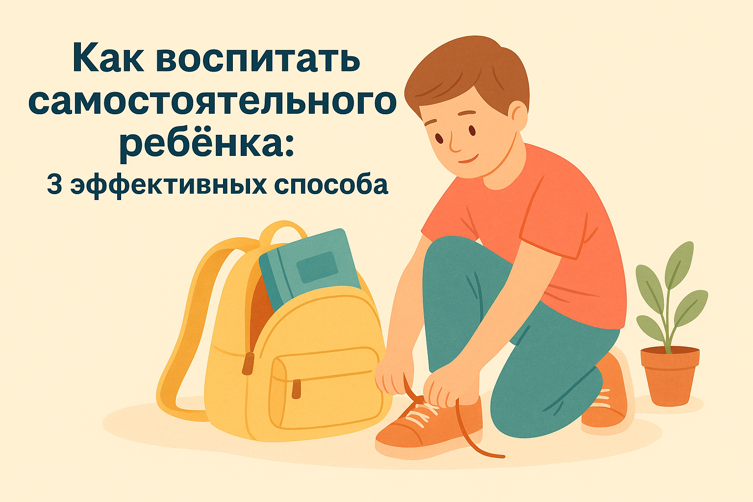 Как воспитать самостоятельного ребёнка: 3 эффективных способа