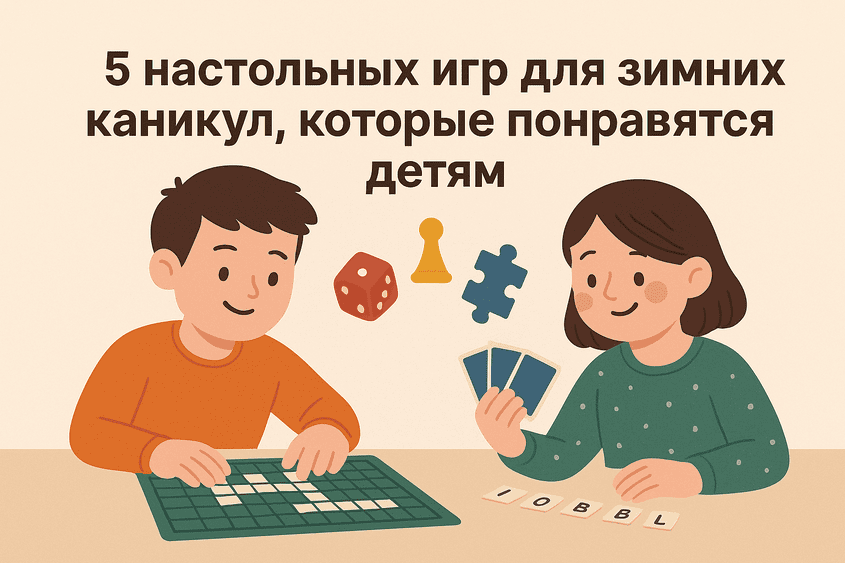 5 настольных игр для зимних каникул, которые понравятся детям