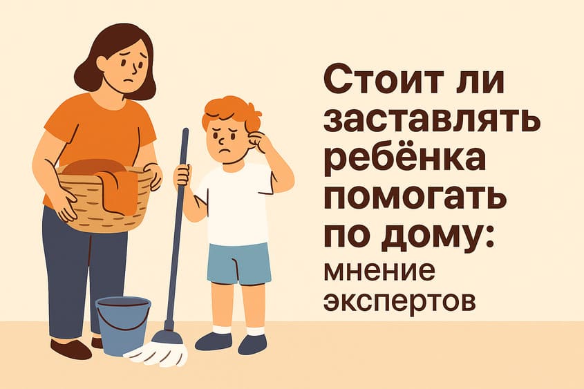 Стоит ли заставлять ребёнка помогать по дому: мнение экспертов
