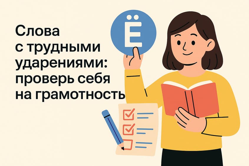 Слова с трудными ударениями: проверь себя на грамотность