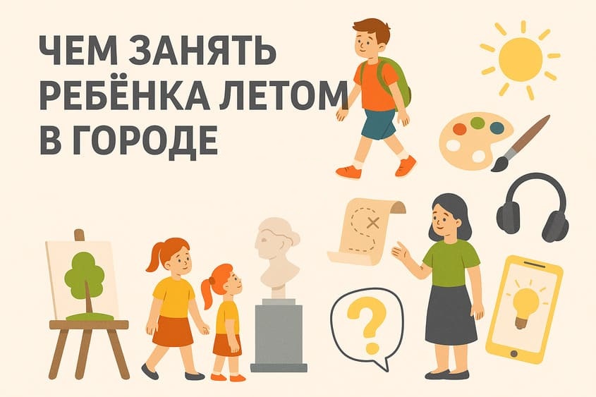 Чем занять ребёнка летом в городе: 7 лучших идей